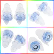 27dB Noise Reduction Earplugs Concert Drummer Hearing Protection (Blue) New