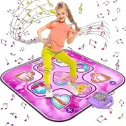 Dance Mat Toys For 3-12 Years Old Girls Birthday Gifts, Musical Dance Mat For Kids, Dance Pad With Led Lights