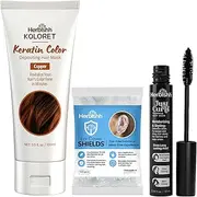 HCOL Keratin Hair Mask Copper + Ear Covers (100 Pack) + Flyaway Hair Stick | Hydration Kit