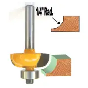 1 pc 1/4 SH Convex Cove with 1/4" Radius 3/8" High Router Bit S