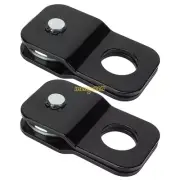 Snatch Block 2X 4 TON recovery Winch Pulley 8,000 lbs black off road ATV UTV Tow