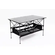 Movisa Camping Tables Folding Table W/Carrying Bag Light-Weight Aluminum Roll-Up