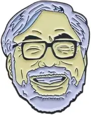 [Pinstant] Japan Japanese Director Animator Artist Miyazaki Animation Studio Anime Manga 1.2" Enamel Pin Badge, 1.2 Inches, Enamel, enamel