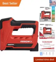 Cordless 5-In-1 Professional Staple and Nail Gun, Battery Powered Wire Staple...