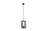 Arlo Classic Modern Cord Drop Lantern Pendant Light Lamp - Leaden.