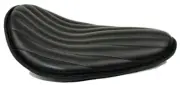 10x13 Spring Solo Motorcycle Seat Tuck and Roll Black Leather MADE USA Chopper