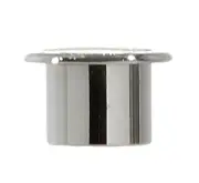 B&P Lamp Ferrules With Flange - Crome Plated