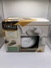 CORELLE COORDINATES ACCESSORIES 1 QT TEAPOT -NEW IN BOX. NEVER USED