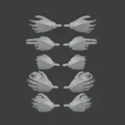 Clone Trooper custom hand set for Star Wars Black Series 6" action figures
