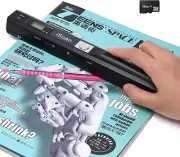 A4 Document Scanner with 16GB Memory Card Fast Scanning Portable Handheld 900DPI