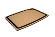 Gourmet Series 18-Inch-by-13-Inch Cutting Board With Cascade Effect, Natural With Slate Core