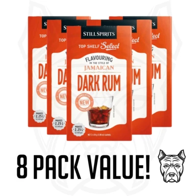 Still Spirits Top Shelf Select JAMAICAN DARK RUM Essence - 8x Pack FREE SHIPPING