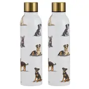 2PK Ashdene Puppy Love Puppies Drink Bottle 24.5cm Travel Water Container White