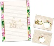 Writing Paper Set Letter Pad with Envelope for Boys Girls Kids Animals Kitten Cat (A4 Pad with 25 Sheets + 15 Envelopes)