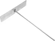 BESPORTBLE BBQ Cleanup Rake Grill Ash Tool Coal Ash Shovel Metal Scraper Kitchen Accessory for Oven