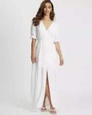 Savel | Soraya Maxi White | Bridal Shower | Maternity Shoot Dress