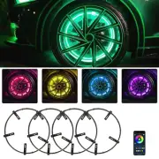 4x 17.5'' RGB Wheel Ring Lights LED Light Bluetooth APP For Ford F-150 F-250