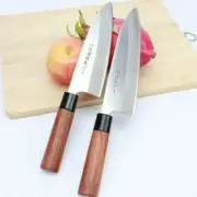 Deba Knife Stainless Steel Wood Handle Chef Slicing Sashimi Salmon Tuna Fish Cut