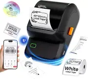 Thermal Label Maker, Bluetooth Barcode Printer, Inkless Portable Label Machine