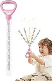 Kids Bubble Wand | 32-Hole Blow Bubble for Kids,Handheld Bubbles Maker Interactive Toy Five Claws for Preschool Beach Park Girls Boys Camping Backyard Playground Picnic Family Birthday Outdoor