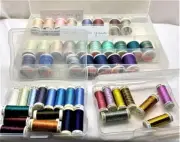Lot 48 Spools Sulky Embroidery Thread Blendables Metallic Holoshimmer