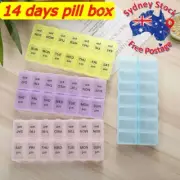 14Day Weekly Pill Box Medicine Tablet Organizer Dispenser Container Large Case
