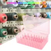 42 Axis Bobbins Storage Case Household Thread Storage Box DIY Sewing (pink) AU