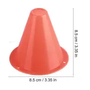 (Orange)10pcs Soccer Training Cone Football Barriers Plastic Marker Holder MU