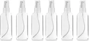 Plastic Spray Bottles, 6 Pack 2oz/50ml Clear Empty Fine Mist Mini Travel Bottle Set, Refillable Liquid Containers, Pump Spray Cap Refillable Reusable Empty Atomizer Spray Bottles