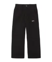 Off-White Kids Off Stamp Printed Straight Leg Trousers 8Y,12,4Y,14Y,12,10Y Black