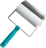 Eisel Tin Roller with A Handle, Roller with Shaped Cross Pattern And Linen Structure