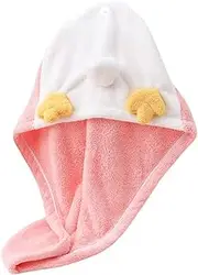 BRIGHTFUFU Wet Hair Drying Wrap Towel Super Absorbent Hair Turban for Women Gentle Fleece for Bathing Gym and Daily Use Reduces Heat Damage and Friction