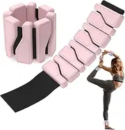 Ankle Weights | 2x Hand Weights for Women, Adjustable Silicone Wrist Strap Pilates Pilates Support for Walking, Ballet, Fitness