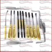 Plastic Surgery Face Lift Endoscopic Brow lift Nasal Rasps Instruments With Box