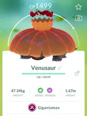 Pokémon Shiny Venusaur Gigamax P T C Read Descripttion