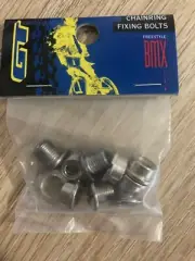 NOS Genuine GT BMX Stamped Chainring Bolt Set Vintage Old Mid School BMX