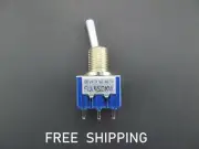(1x) 6A @ 125VAC - On-Off-On - SPDT - Mini Toggle Switch - Solder Terminal