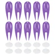 18Pcs Golf Divot Repair Tool Plastic Golf Divot Tool with Ball Marker Purple