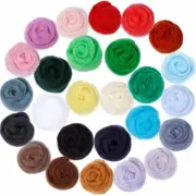 5/10/20/50g Wool Yarn Roving Fibre Hand Spinning DIY Craft for Needle Felting