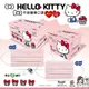 水舞生醫 三麗鷗 HELLO KITTY 成人 兒童 平面醫療口罩50入 親子款 潔白 酷黑 薰衣紫 燕麥奶 蜜粉