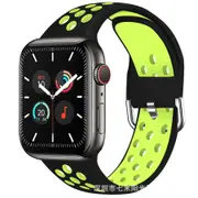 Apple Watch IWatch Band Silicone Strap-Black & Green