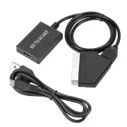 1 Pcs HDMI To SCART Converter Adapter With USB Charge Cable Durable Replacement