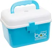 COLLBATH First Aid Kit Storage Organizer s Lake with Removable Tray Multi-compartment Design for Family Emergency Supplies Portable Medicine Container Case