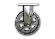 6" x 2" Rigid Steel Caster 1250# Capacity w/ Semi Steel Albion Wheel Heavy Duty