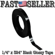 Chartpak 1/4" x 324" Black Glossy Tape BG2501 - New!