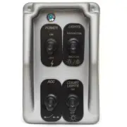 Triton Boat Switch Panel TR181P03683 | 210 LTS Gray Plastic (Port)