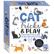 Hinkler Explore Cat Tricks and Play Pet Training Book And Toys Tricks Kit