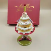 DEPT 56 Krinkles JEWELED ENAMEL BIRTHDAY CAKE TRINKET BOX -PATIENCE BREWSTER-NEW