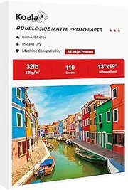 Koala Double Sided Matte Paper 13''x19''120gsm 110 Sheets/Pack,Compatible with All Inkjet Printer