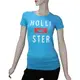 HOLLISTER經典印刷LOGO短袖T恤-女_水藍色
